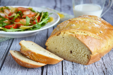 Bread on kefir without yeast