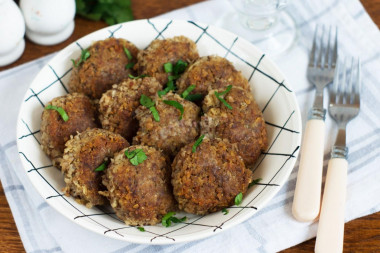 Buckwheat cutlets from buckwheat porridge lean