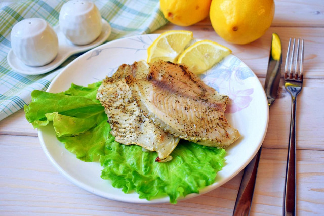 Baked tilapia fillet in the oven