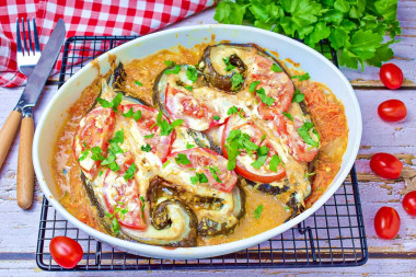 Catfish baked in the oven