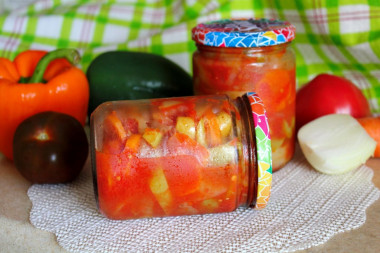 Bell pepper with carrots for winter