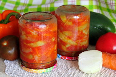 Bell pepper with carrots for winter