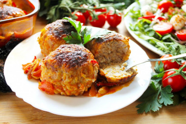 Turkey meatballs in the oven