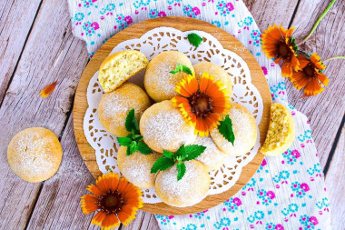 Donuts on kefir in the oven like grandma's