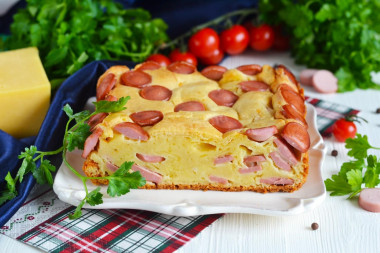 Sausage and cheese pie