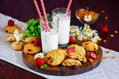 Oatmeal cookies with raisins