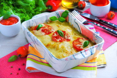 Classic French meat in the oven with potatoes