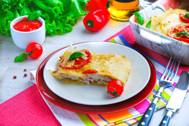 Classic French meat in the oven with potatoes