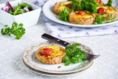 Chicken nests in the oven