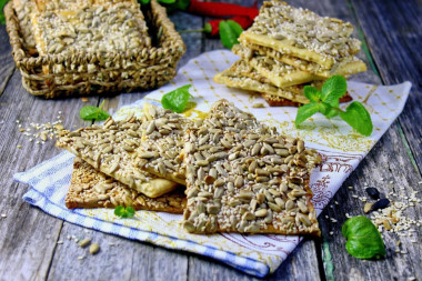 Biscuits with sunflower seeds and sesame biscuits