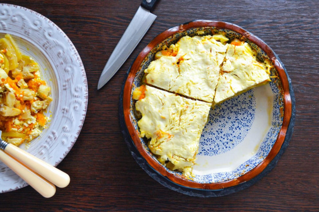 Fish casserole in the oven