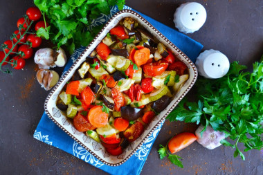 Vegetable stew in the oven