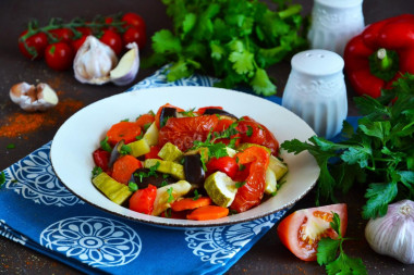 Vegetable stew in the oven