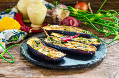 Baked eggplant in the oven