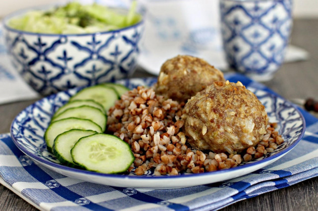 Meatballs without gravy in the oven