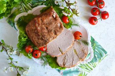 Pork in a bag for baking in the oven