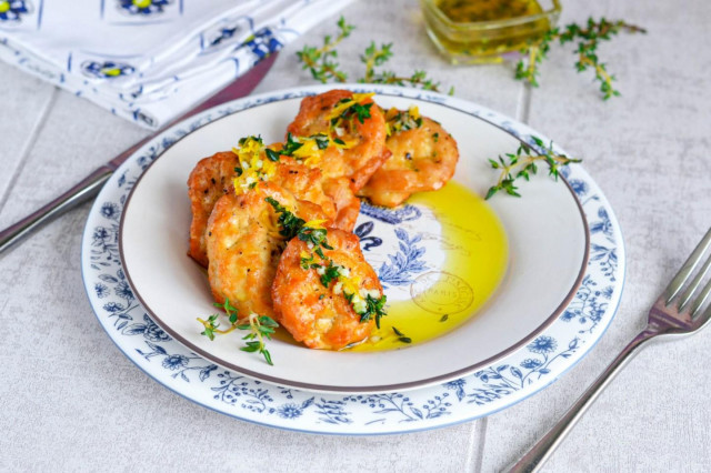 Chicken medallions in the oven