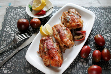 Chicken backs in the oven