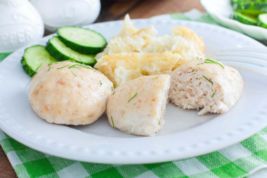 Chicken breast cutlets in the oven