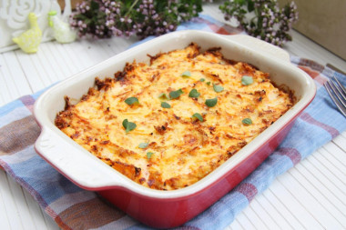 Minced fish in the oven