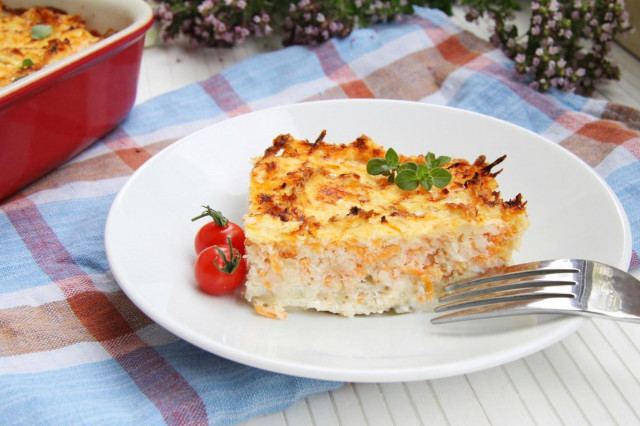 Minced fish in the oven