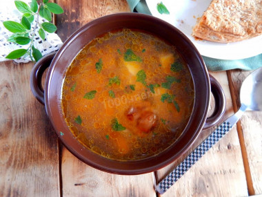 Cabbage soup with beef