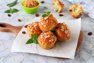 Cottage cheese cupcake pp in the oven