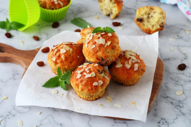 Cottage cheese cupcake pp in the oven