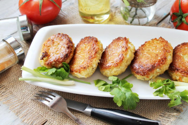 Cabbage patties in the oven