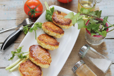 Cabbage patties in the oven