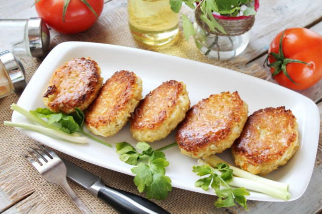 Cabbage patties in the oven