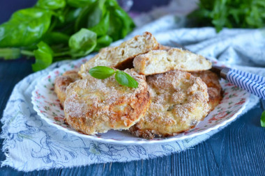 Pollock fish cutlets in the oven