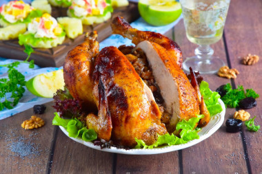 Fried chicken in the oven with a crispy crust