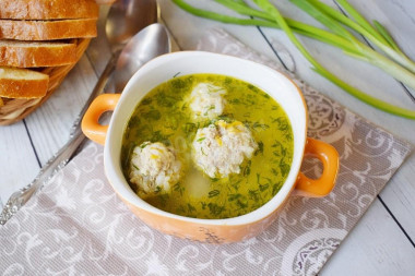 Soup with meatballs