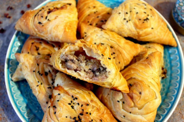 Tandoor samsa in the oven