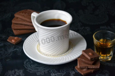 Coffee with cognac