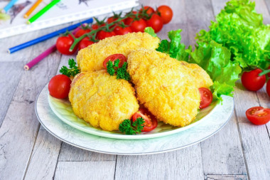 Chicken cutlets for children