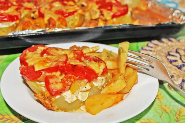 Zucchini baked in foil in the oven