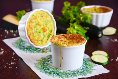 Zucchini souffle in the oven