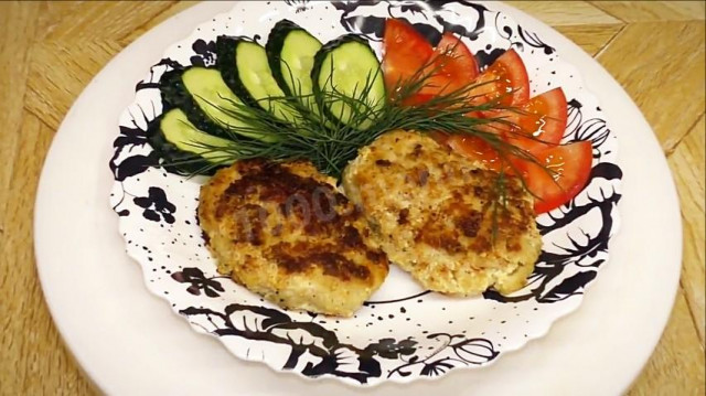 Cod cutlets in the oven