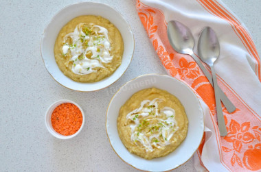 Mashed lentils