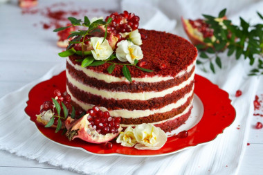 Red Velvet cake with cream cheese