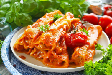 Tomato cannelloni