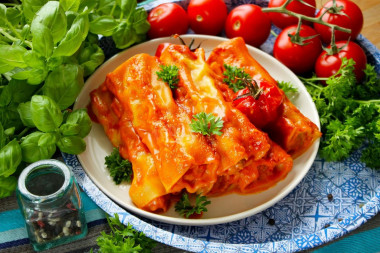 Tomato cannelloni