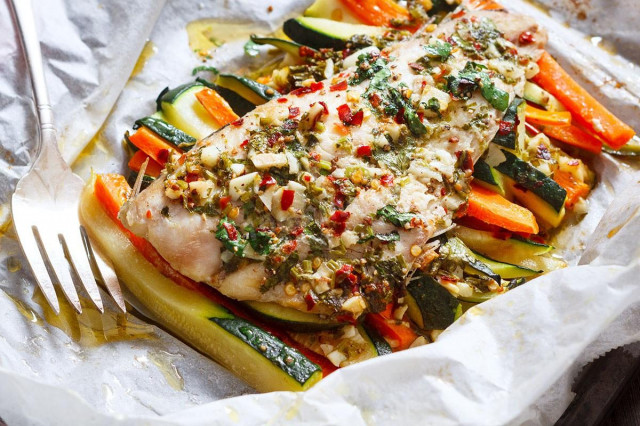 Butter fish in the oven