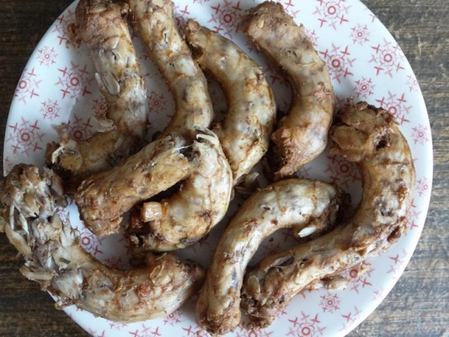 Chicken necks in the oven