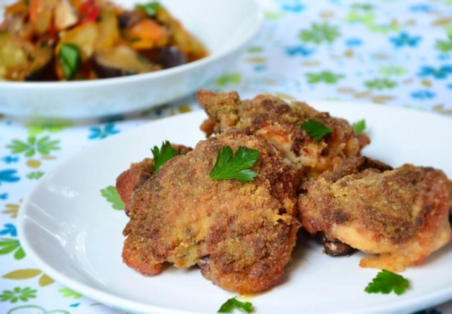 Chicken crispy thighs in the oven