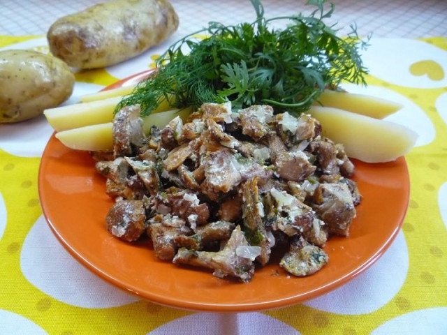 Chanterelles in the oven