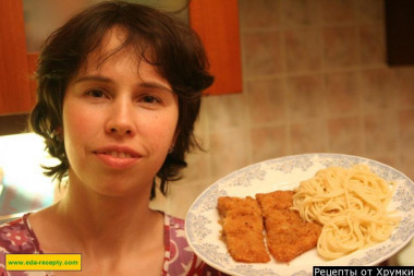 Sea tongue with crackers in the oven