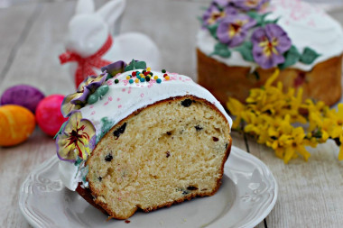 Air cake on custard dough